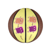 かわいいピーナッツバターとゼリーサンド漫画 ミニバスケットボール (縦)