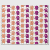 かわいいピーナッツバターとゼリーサンド漫画 ラッピングペーパー (フラット)