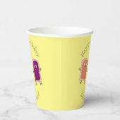 かわいいピーナッツバターとゼリーサンド漫画 紙コップ (右)