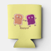 かわいいピーナッツバターとゼリーサンド漫画 缶クーラー (裏面)