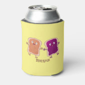 かわいいピーナッツバターとゼリーサンド漫画 缶クーラー (缶裏面)