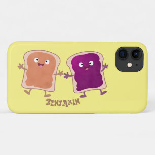 かわいいピーナッツバターとゼリーサンド漫画 iPhone 11 ケース