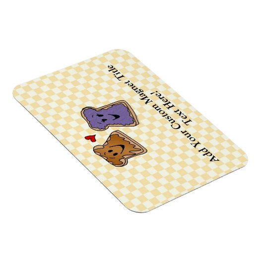 かわいいピーナッツバターとゼリー最高のの友達 マグネット (右側)