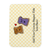 かわいいピーナッツバターとゼリー最高のの友達 マグネット (縦)