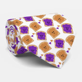 かわいいピーナッツバターとゼリー ネクタイ (ロール)