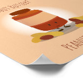 かわいいピーナッツバタージャー |ポスター ポスター (角)