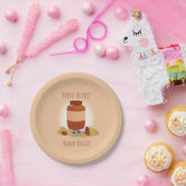 かわいいピーナッツバタージャー |紙プレート ペーパープレート (パーティー)