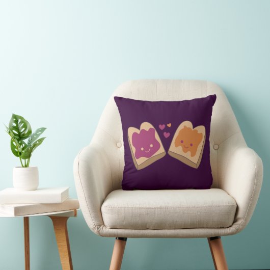 かわいいピーナッツバター及びゼリー装飾用クッション クッション (椅子)