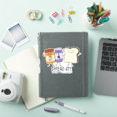 かわいいピーナッツバター&ゼリー&パンが喜びを広げる シール (iPadカバー)