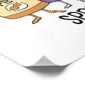 かわいいピーナッツバター&ゼリー&パンが喜びを広げる ポスター (角)