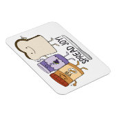 かわいいピーナッツバター&ゼリー&パンが喜びを広げる マグネット (右側)