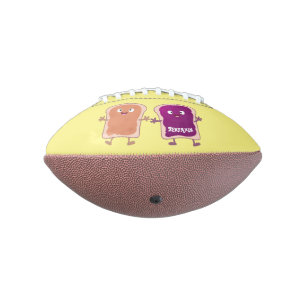 かわいいピーナツバターとゼリーのサンドイッチ漫画 アメリカンフットボール