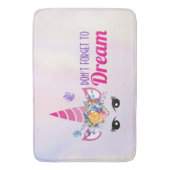 かわいいピ忘れンクユニコーンを夢見るな バスマット (正面縦)