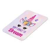 かわいいピ忘れンクユニコーンを夢見るな マグネット (左側)