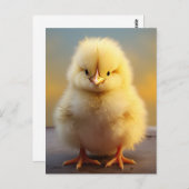 かわいいファジーおもしろいヒック – 動物 ポストカード (正面/裏面)