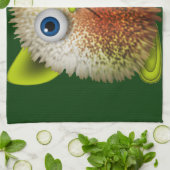 かわいいファジーなアニメのキャラクターアート キッチンタオル (折り畳み)