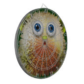 かわいいファジーなアニメのキャラクターアート ダーツボード (正面左)