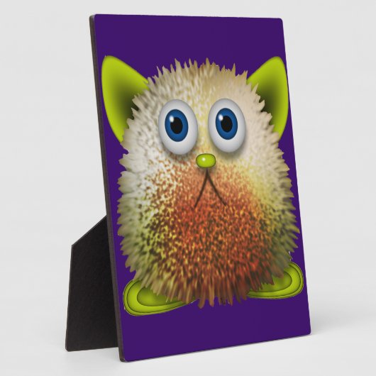 かわいいファジーなアニメのキャラクターアート フォトプラーク (側面)