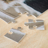 かわいいファジーカリコ虎猫子猫の写真 ジグソーパズル (側面)