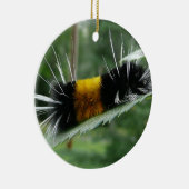 かわいいファジー毛虫 セラミックオーナメント (右)