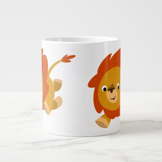 かわいいファストマンガライオンジャンボマグカップ ジャンボコーヒーマグカップ (正面)
