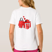 かわいいファッション絵文字とショッピング Tシャツ (裏面)