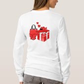 かわいいファッション絵文字イン赤(ショッピング) Tシャツ (裏面)