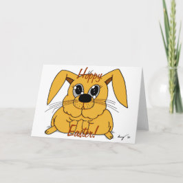 かわいいファットバニー"ホッピー復活祭！" カード