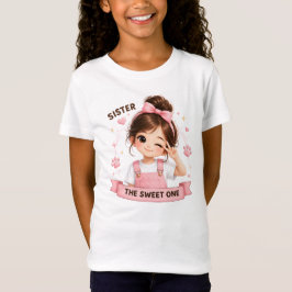 かわいいファミリーTシャツデザイン シスター Tシャツ