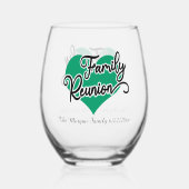 かわいいファミリ懇親会の名前の追加日 ステムなしワイングラス (正面)