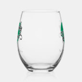 かわいいファミリ懇親会の名前の追加日 ステムなしワイングラス (左)