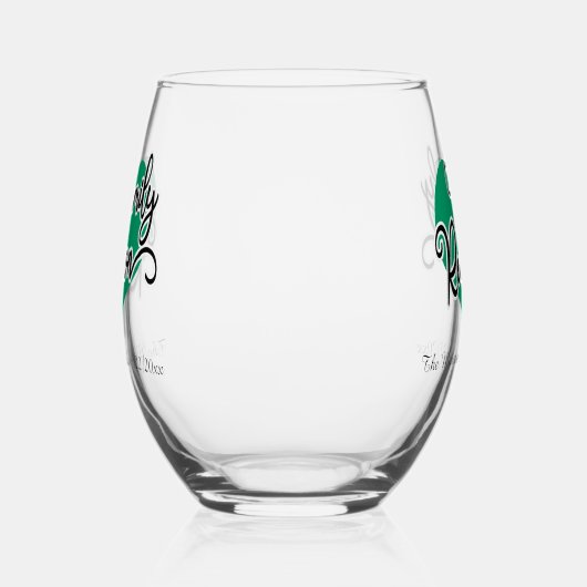 かわいいファミリ懇親会の名前の追加日 ステムなしワイングラス (左)