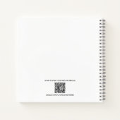 かわいいファンキーな宇宙飛行士、外惑星、オーダーメイド ノートブック (裏面)