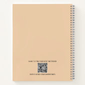 かわいいファンキーな宇宙飛行士、外惑星、オーダーメイド ノートブック (裏面)