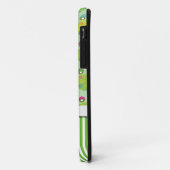 かわいいファンキーな幸せなカエルとストライプ Case-Mate iPhoneケース (裏面/左)