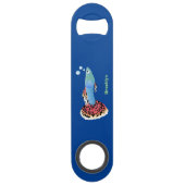 かわいいファンシーグッピーの熱帯魚の漫画 スピード栓抜き (裏面)