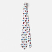 かわいいファンシーグッピーの熱帯魚の漫画 ネクタイ (正面)