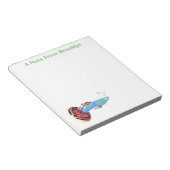 かわいいファンシーグッピーの熱帯魚の漫画 ノートパッド (アングル)