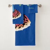 かわいいファンシーグッピーの熱帯魚の漫画 バスタオルセット (インサイチュ)