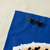 かわいいファンシーグッピーの熱帯魚の漫画 ビーチタオル (インサイチュ)