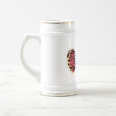 かわいいファンシーグッピーの熱帯魚の漫画 ビールジョッキ (左)