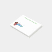 かわいいファンシーグッピーの熱帯魚の漫画 ポストイット (アングル)