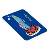 かわいいファンシーグッピーの熱帯魚の漫画 マグネット (右側)