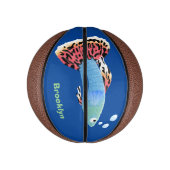 かわいいファンシーグッピーの熱帯魚の漫画 ミニバスケットボール (縦)