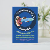 かわいいファンシーグッピーの熱帯魚の漫画 招待状 (スタンド正面)