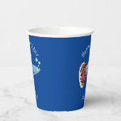 かわいいファンシーグッピーの熱帯魚の漫画 紙コップ (左)