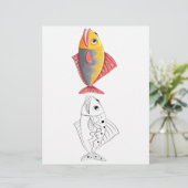 かわいいファンシー魚のカラーページ (スタンド正面)