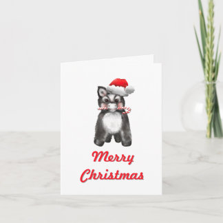かわいいファンタジーなクリスマスのロバのイラスト シーズンカード
