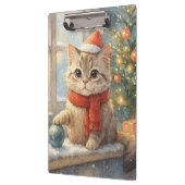 かわいいファンタジーなクリスマスの猫 クリップボード (左)