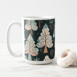 かわいいファンタジーな木 コーヒーマグカップ